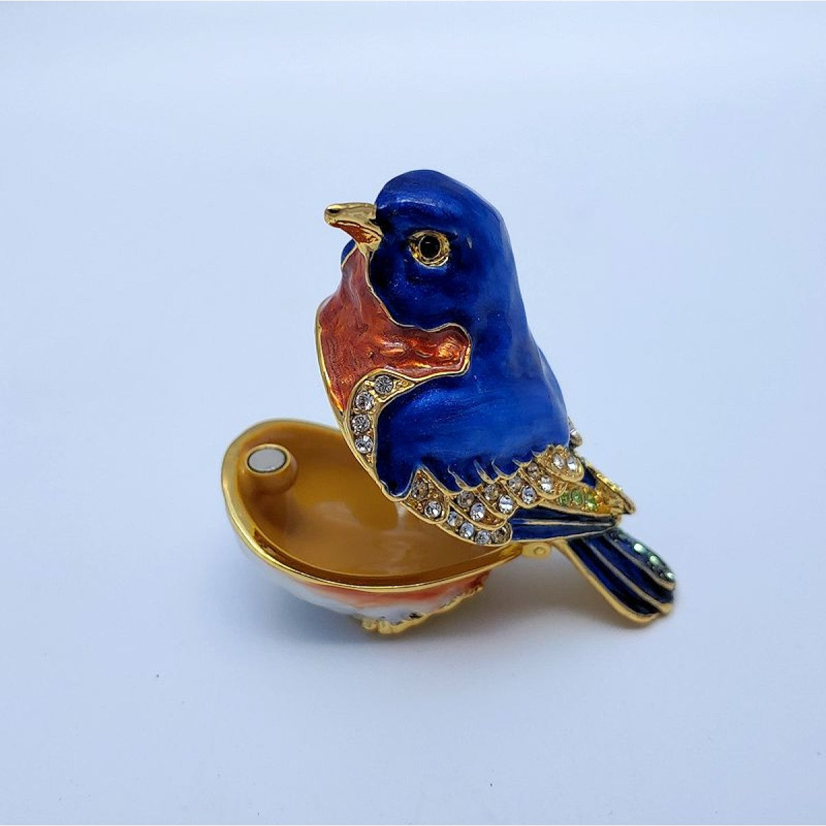 small bluebird urn open