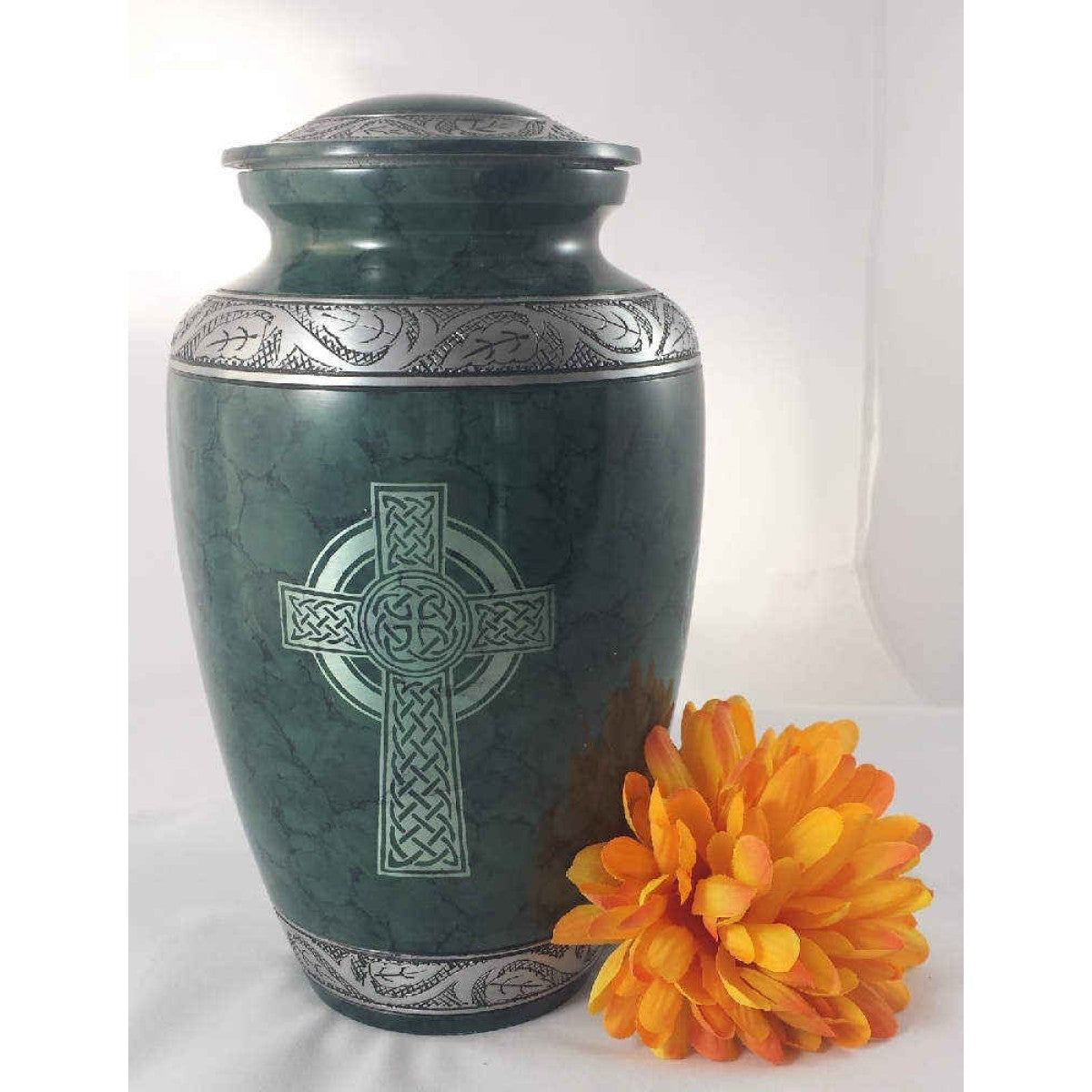celtic cross cremation urn for ashes adult size