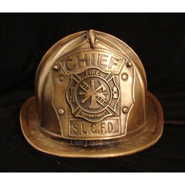 bronze fire helmet cremation urn for adult ashes