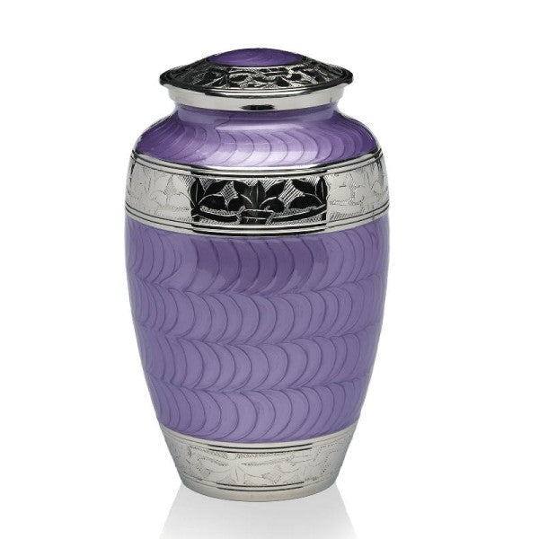 Elegant Purple Adult Cremation Urn