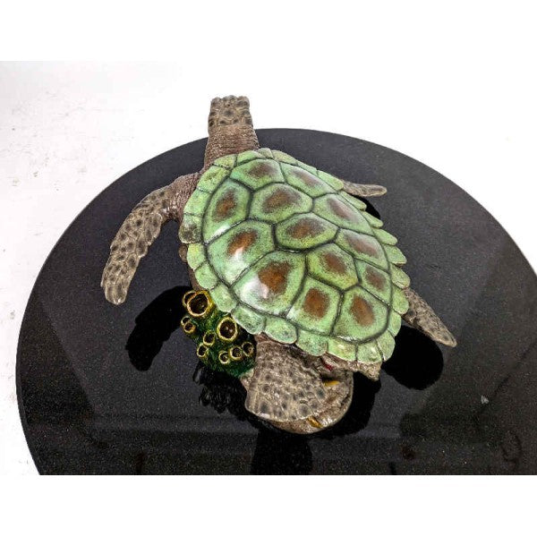 bronze sea turtle cremation urn made in USA