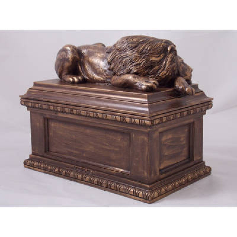 lion cremation urn for ashes