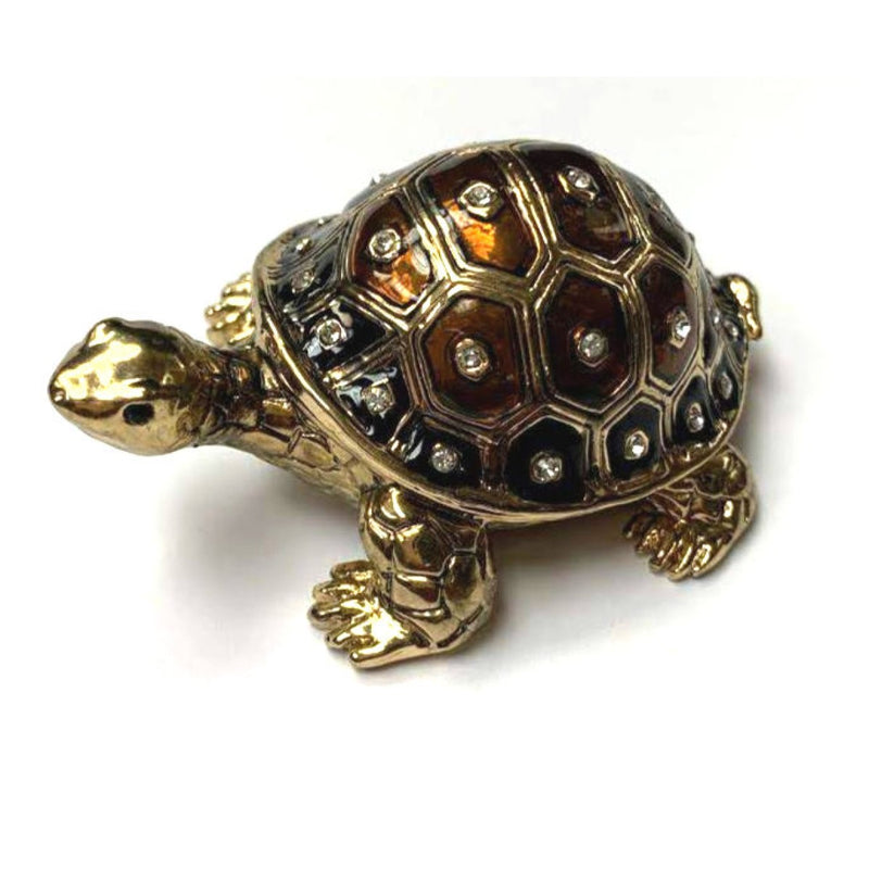 small brown turtle keepsake urn for ashes